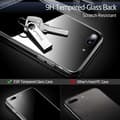 Miniatyrbild 2 av 6: iPhone 7 Stötdämpande Skal 9H Härdat Glas Baksida Glassback