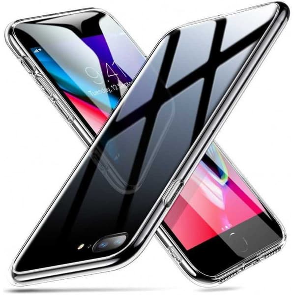 iPhone 7 Stötdämpande Skal 9H Härdat Glas Baksida Glassback