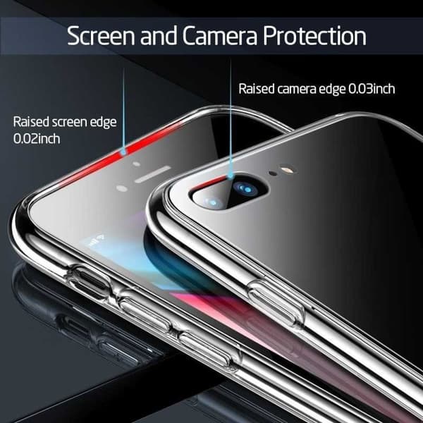 iPhone 8 stødabsorberende skal 9H hærdet glas bagside af glas