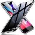 Miniatyrbillede 1 af 6: iPhone 7 Plus stødabsorberende cover 9H Glasbagside Glasbagside