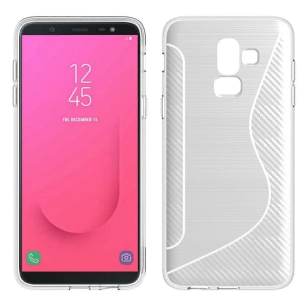 S Line silikondeksel Samsung Galaxy J8 2018 (SM-J800F) : Farge - Gjennomsiktig