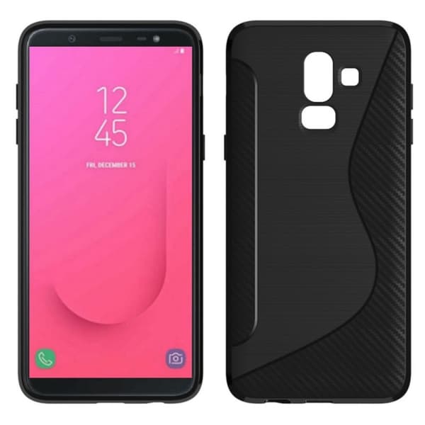S Line silikondeksel Samsung Galaxy J8 2018 (SM-J800F) : Farge - Svart