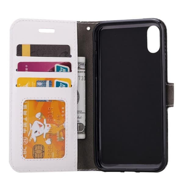 Wallet 3-kort til Apple iPhone XS Max (6,5 ") : farve - hvid