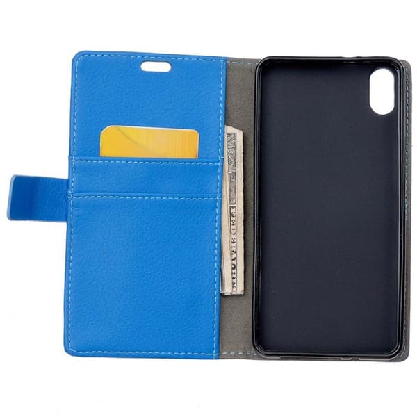 Wallet 2-kort til Apple iPhone XS Max (6,5 ") : farve - blå