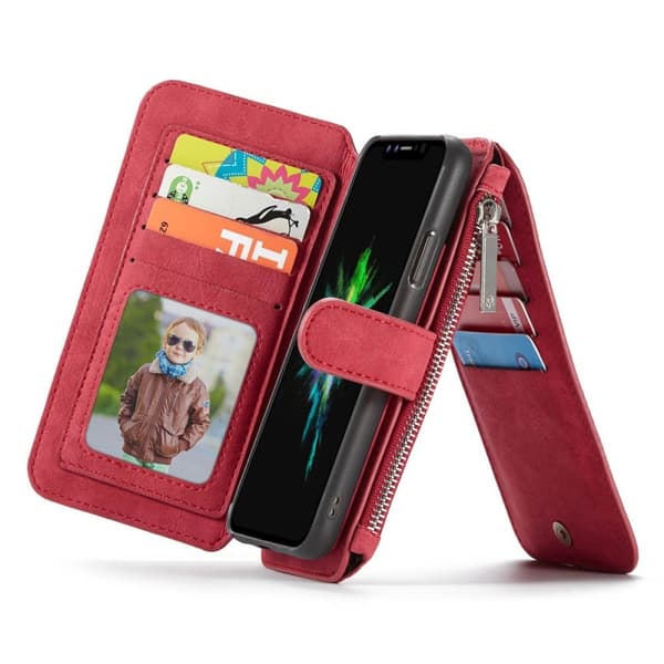 Multi Lommebok 14-kort Apple iPhone XS Max (6.5") : Farge - RØD