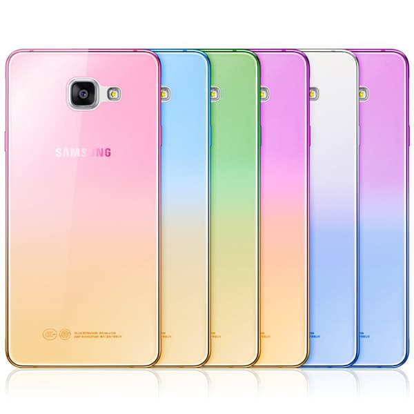 Gradient färgade Silikon TPU-Skal till Samsung S6 - Olika färger