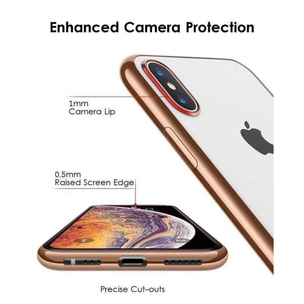 iPhone X Stöttåligt Mjukt Skal