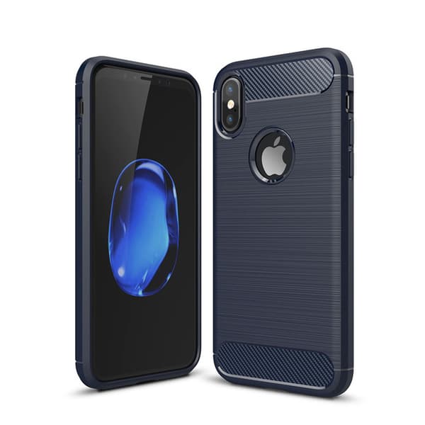 SKALO iPhone XS Max Armor Carbon Stødsikker TPU-cover