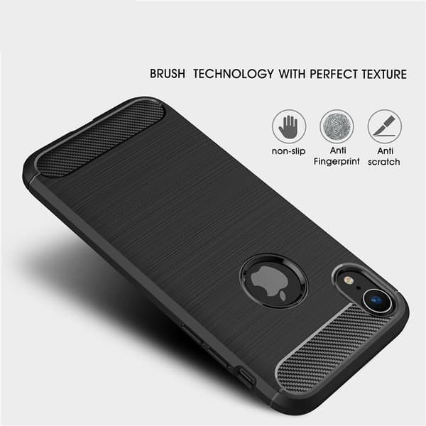 SKALO iPhone XR Armor Carbon Stöttåligt TPU-skal