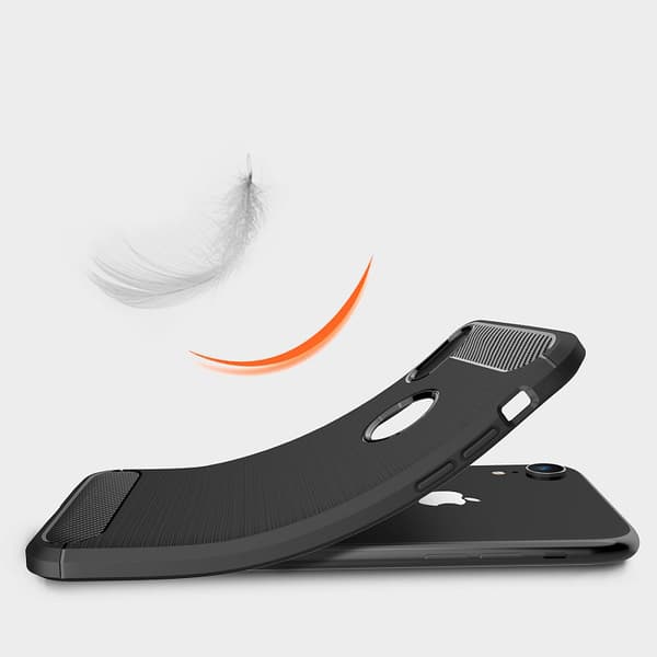 SKALO iPhone XR Armor Carbon Stöttåligt TPU-skal