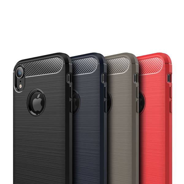 SKALO iPhone XR Armor Carbon Stöttåligt TPU-skal