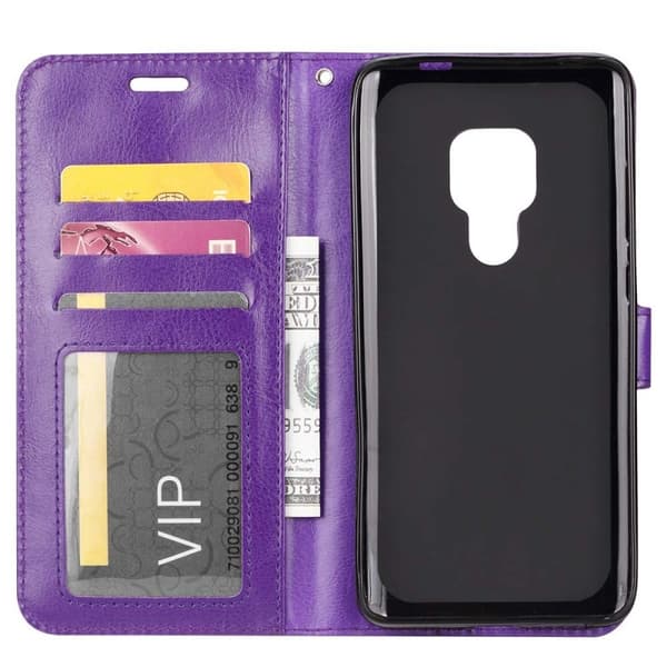Wallet 3-kort til Huawei Mate 20 (HMA-L29) : farve - lilla