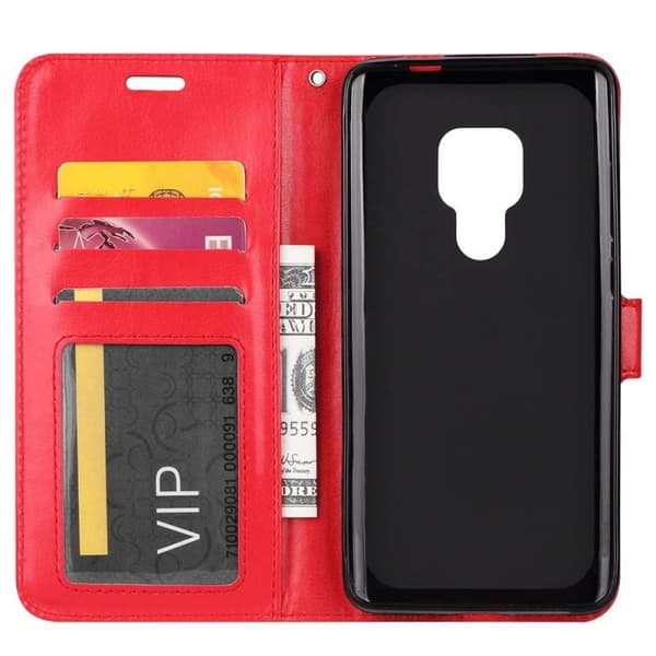 Wallet 3-kort til Huawei Mate 20 (HMA-L29) : farve - rød