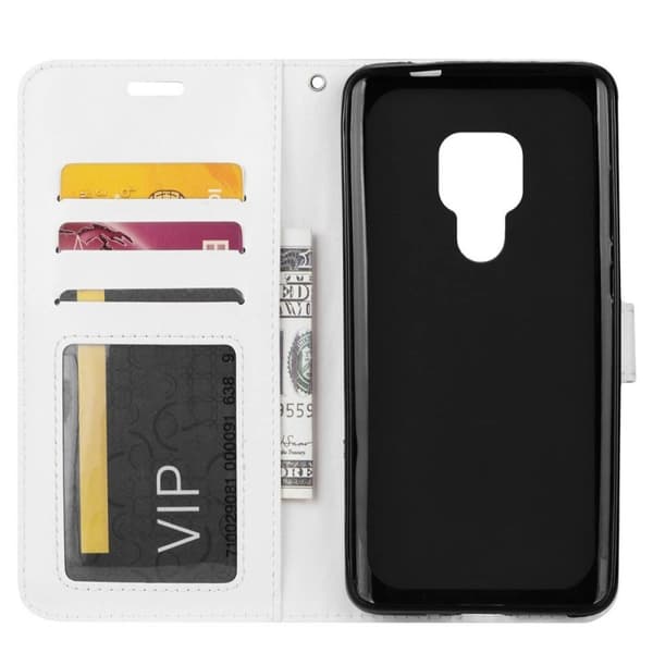 Wallet 3-kort til Huawei Mate 20 (HMA-L29) : farve - hvid