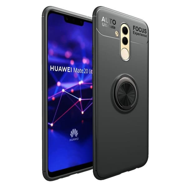 Huawei Mate 20 Lite Slim Ring kotelo (SNE-LX1) : väri - musta