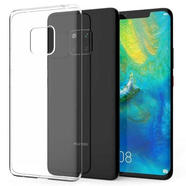 Yksinkertainen Mate 20 Pro -iskuja vaimentava silikonisuoja