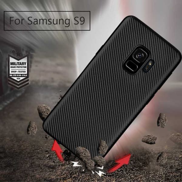 Samsung Galaxy S9 stødsikkert cover FullCarbon V2