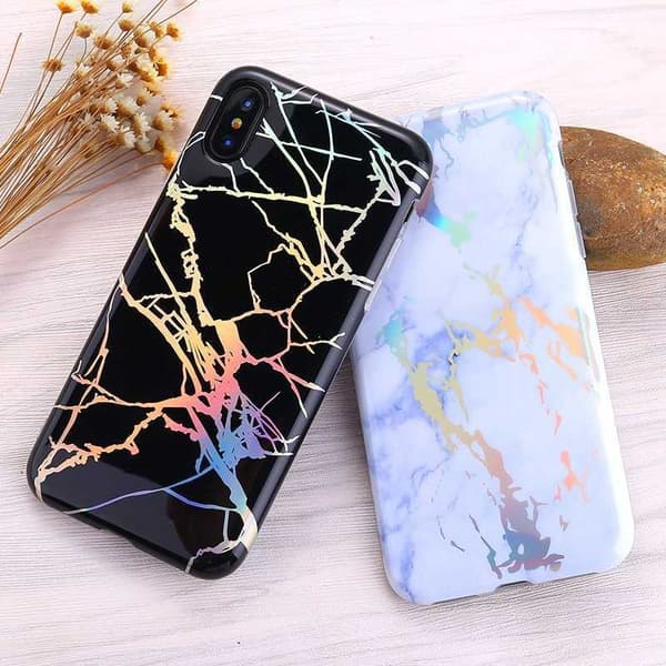 iPhone XS Iskunvaimennus Marble Case Lazr