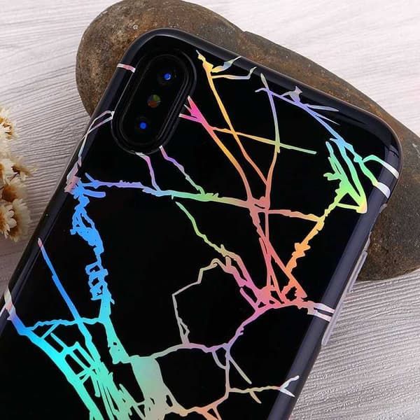 iPhone XS Max Exclusive Støtdempende Marble Shell Lazr