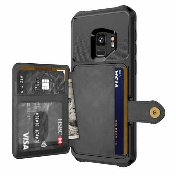 Samsung S9 Plus Stöttåligt Premium Skal 4-FACK Solid V3 Svart