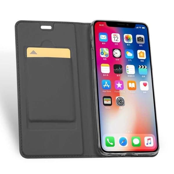 iPhone XR Flip Case Skin Pro korttilokerolla