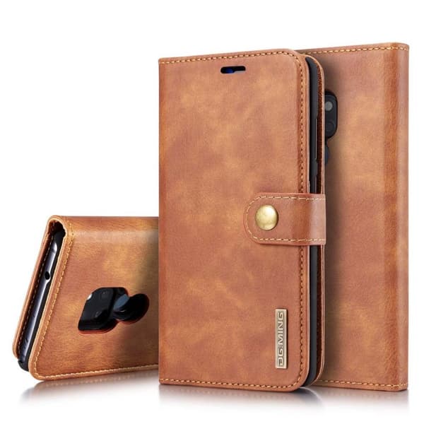 Lompakkokotelo DG-Ming 2i1 Huawei Mate 20 (HMA-L29) : väri - ruskea