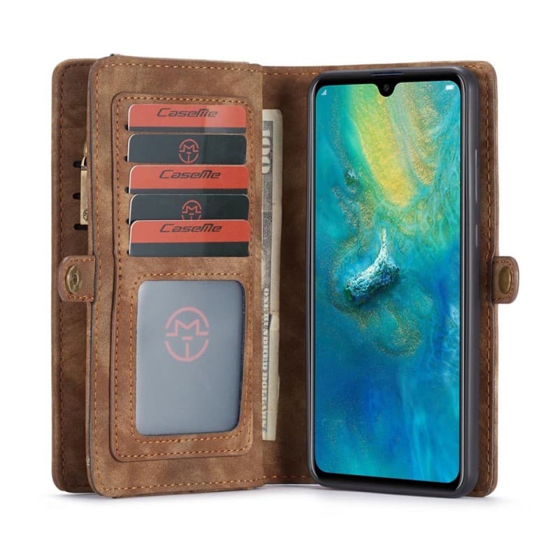 Multiplånbok 11-kort Huawei Mate 20 (HMA-L29) : Färg - Brun