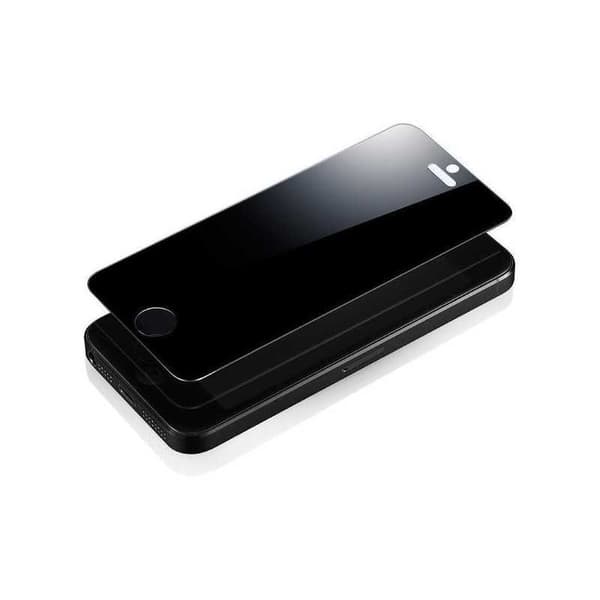iPhone 5/5S/SE Privacy Hærdet glas 0,26mm 2,5D 9H