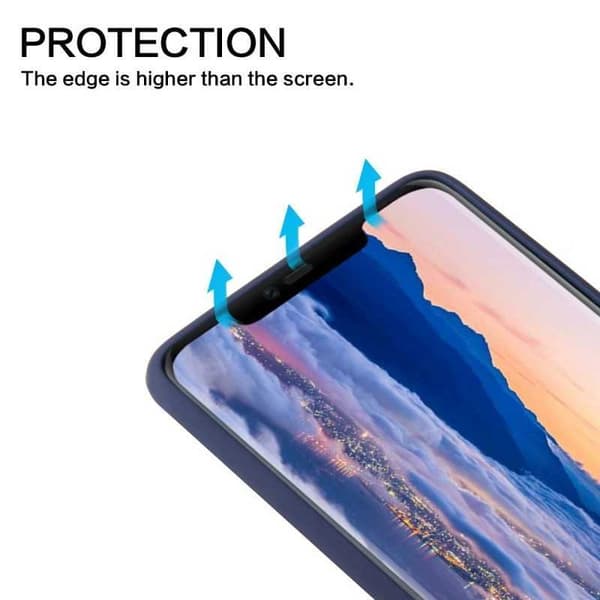 Huawei Mate 20 gummibelagt mat sort silikonecover