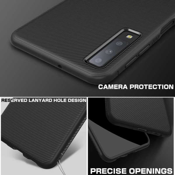 Samsung A7 2018 stødsikkert cover FullCarbon V3