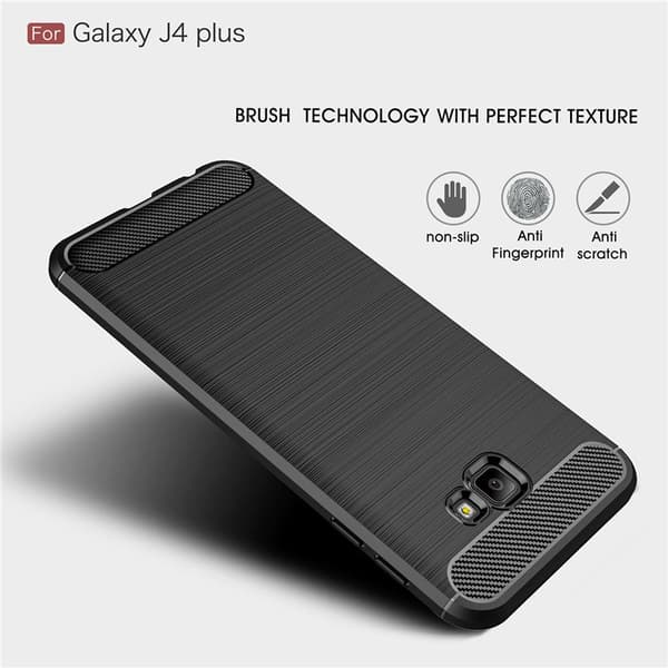 Stöttåligt Armor Carbon TPU-skal Samsung J4 Plus