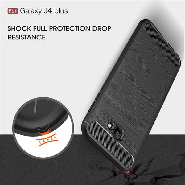 Stöttåligt Armor Carbon TPU-skal Samsung J4 Plus
