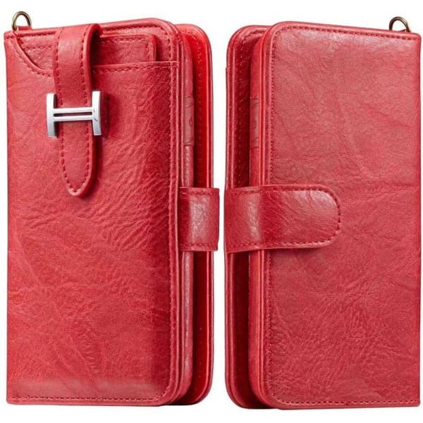 Multi lommebok 3i1 9-kort Samsung Galaxy S10 (SM-G973F) : Farge - RØD