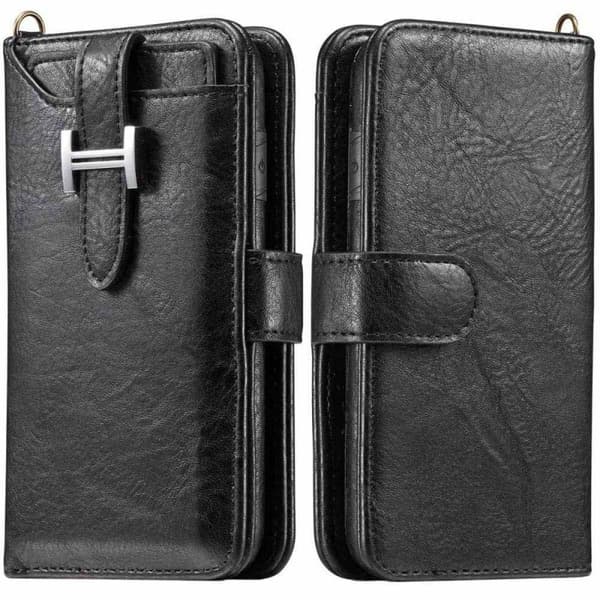 Lompakkokotelo 3i1 9-kortti Samsung Galaxy S10 (SM-G973F) : väri - musta