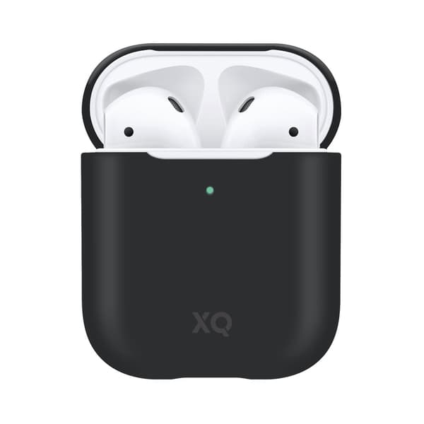 XQISIT AirPods (1/2) Cover Silikoneei Case Sort
