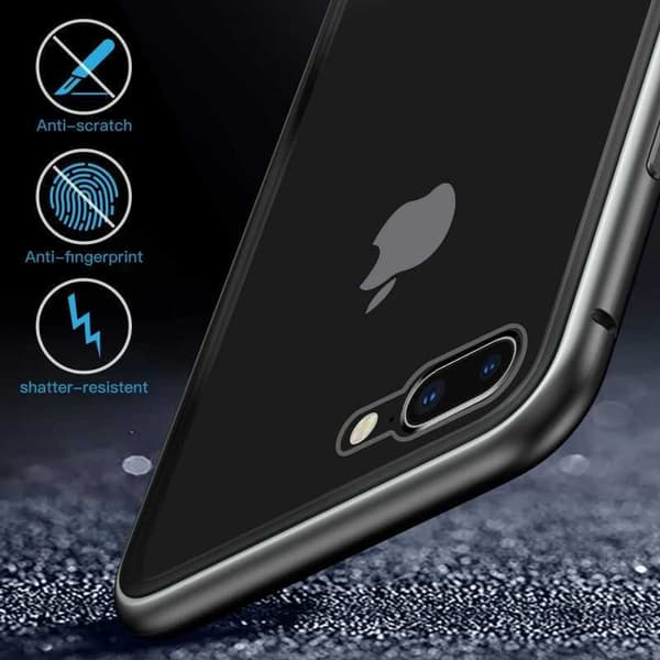 iPhone 7 Heltäckande Premium Skal Glassback V4