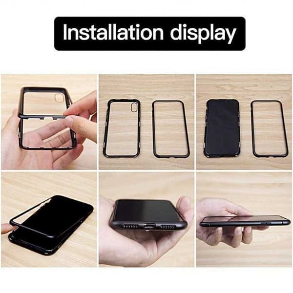 iPhone 7 Heltäckande Premium Skal Glassback V4