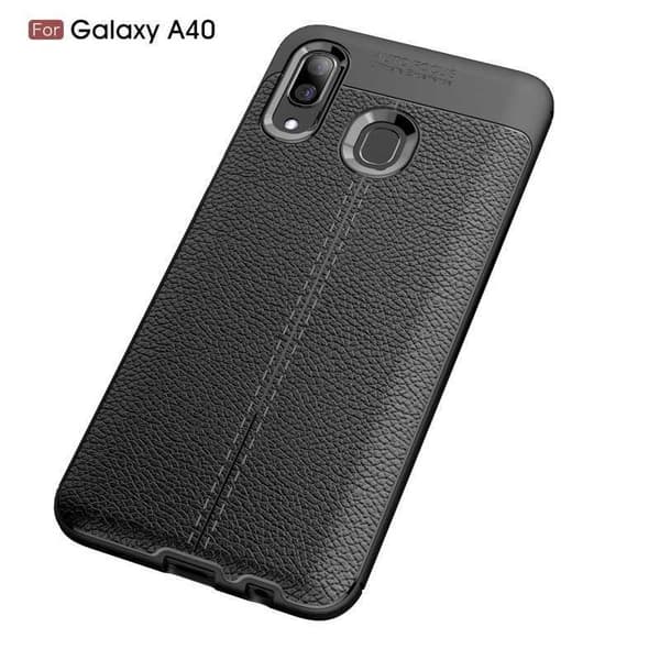 Samsung A40 Stødsikker og stødabsorberende cover læderbag