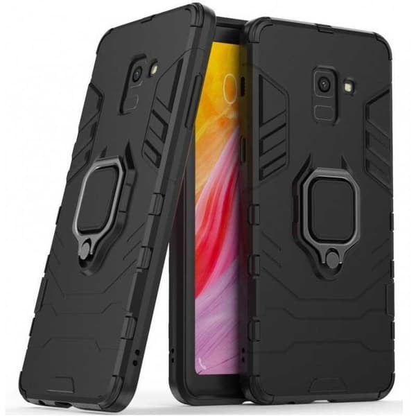 Samsung A8 2018 Stöttåligt Skal med Ringhållare ThinArmor