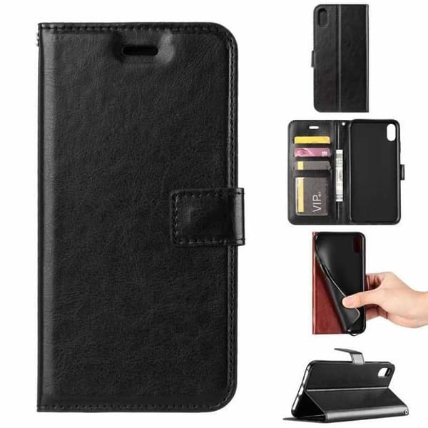 iPhone XR Pung Etui PU Læder 4 RUMM