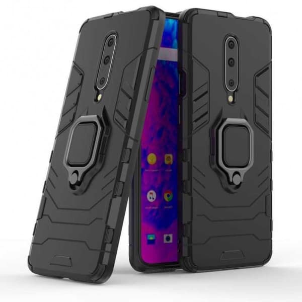 OnePlus 7 Pro / 7T Pro Iskunkestävä suojus rengaspidikkeellä ThinArmor