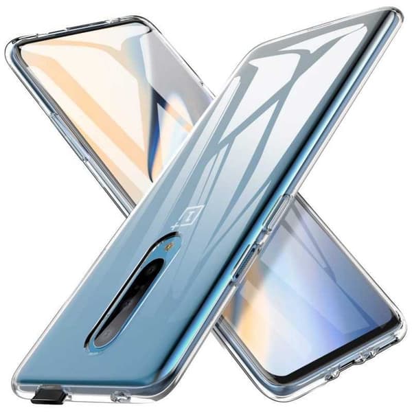 OnePlus 7 Pro Stöttåligt Genomskinligt Skal Simple