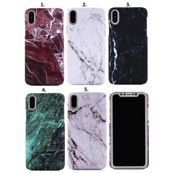iPhone XS Max Marble Cover Slimfit 3D Design