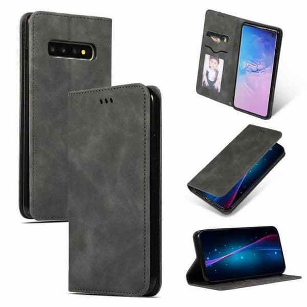 Samsung S10 Flipfodral Kortfack Mocka