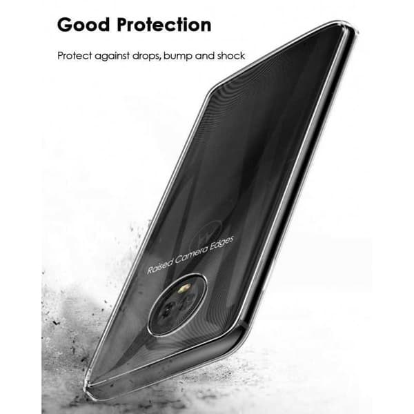 Motorola Moto G7 Plus stødabsorberende silikonecover Enkelt