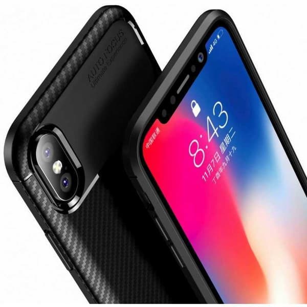 iPhone XS / X stødsikkert cover FullCarbon V4