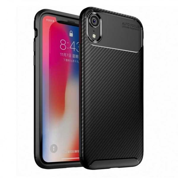 iPhone XR iskunkestävä suojus FullCarbon V4