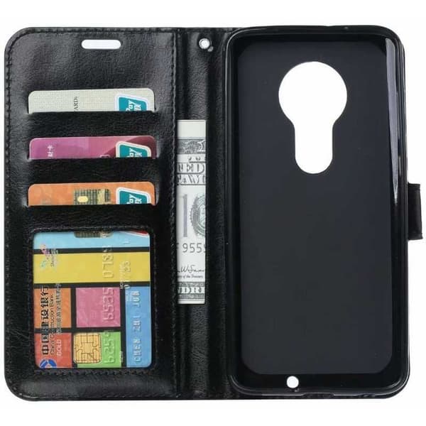 Motorola Moto G7 Plus Pung Etui PU Læder 4 RUMM
