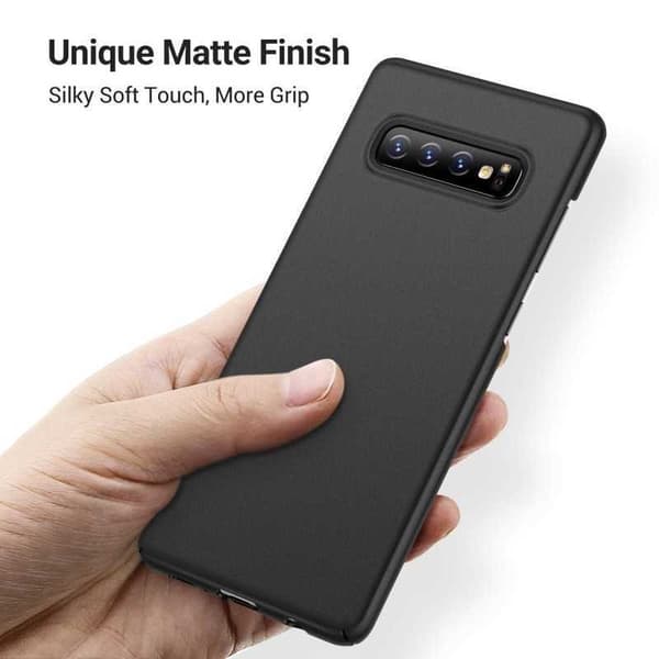 Samsung S10 Plus Ultratunt Mattsvart Skal Basic V2