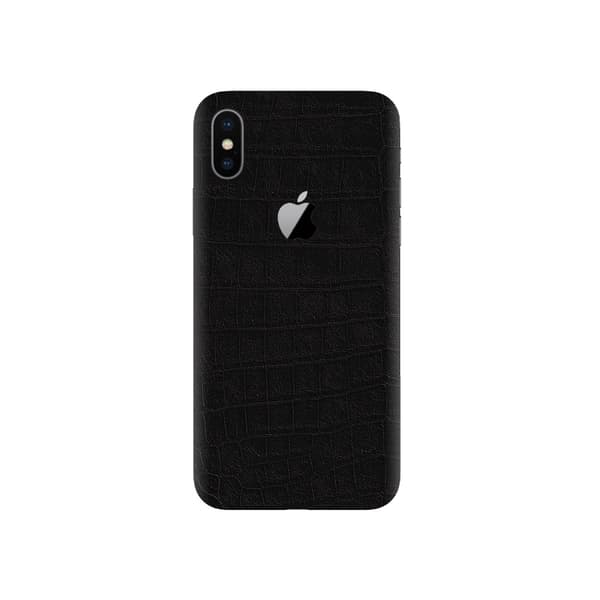iPhone X Krokodilskinn Skyddsplast Skin Wrap Baksida